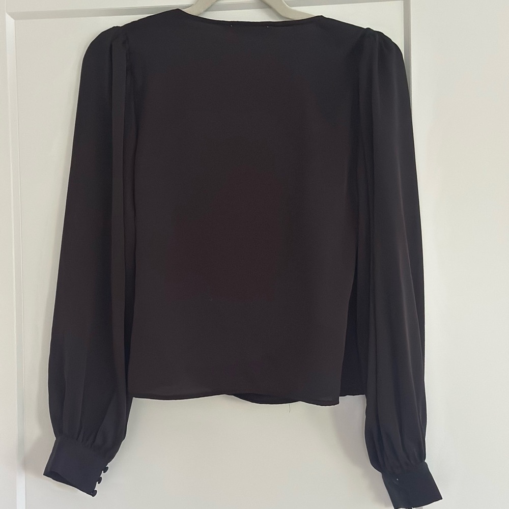 All in Favor Long Sleeve Faux Wrap V-
Neck Top - Picture 6 of 9